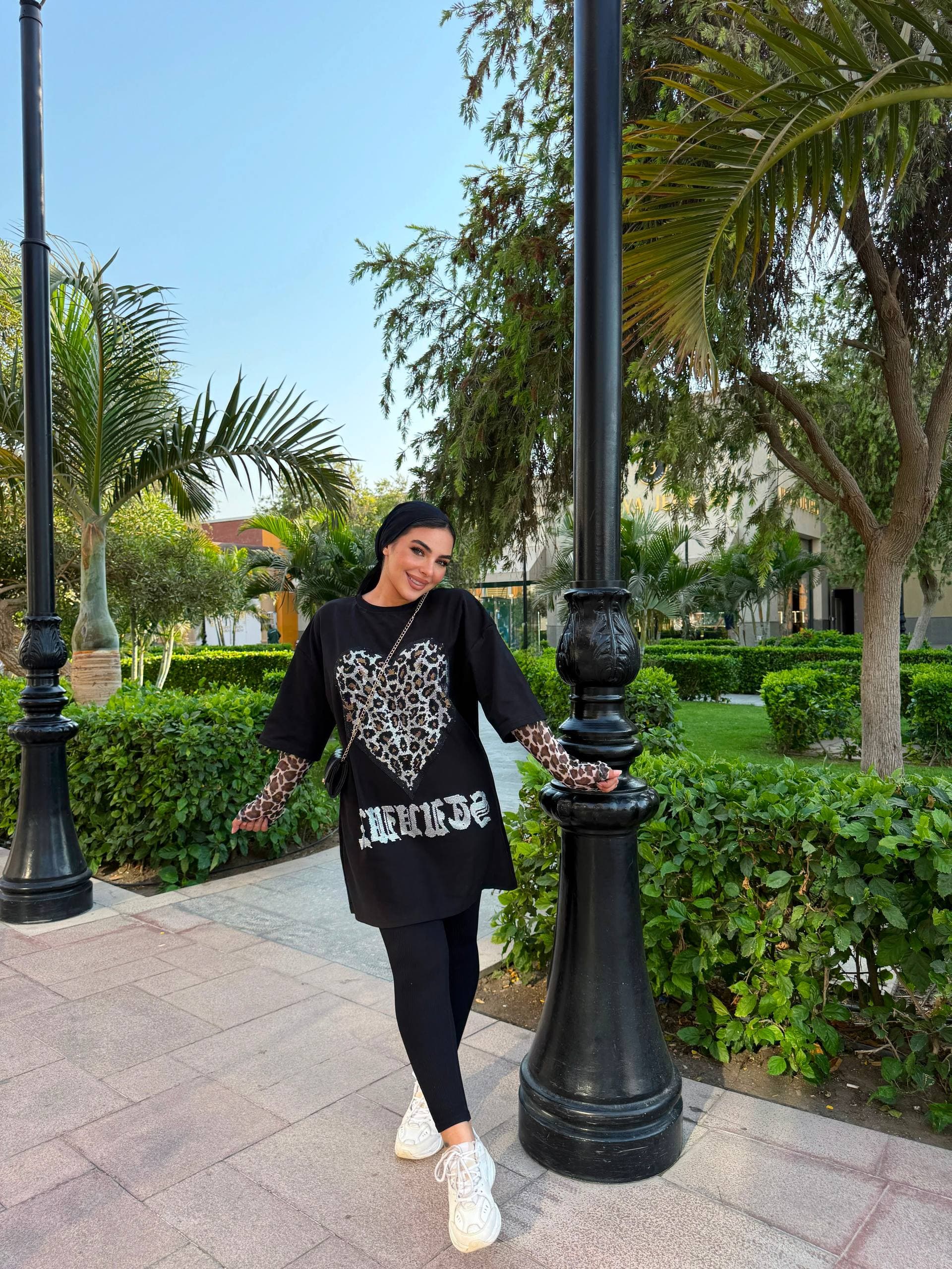 STUNNX Leopard Strass T-Shirt