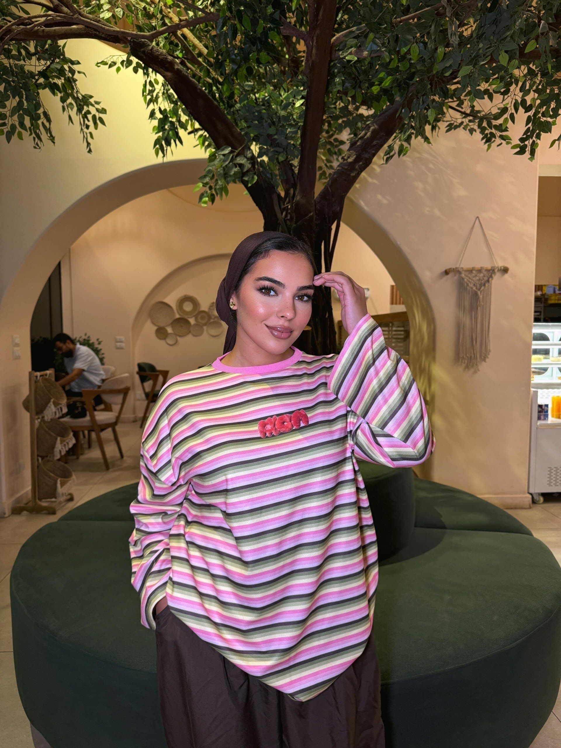 Pinkie striped Tee