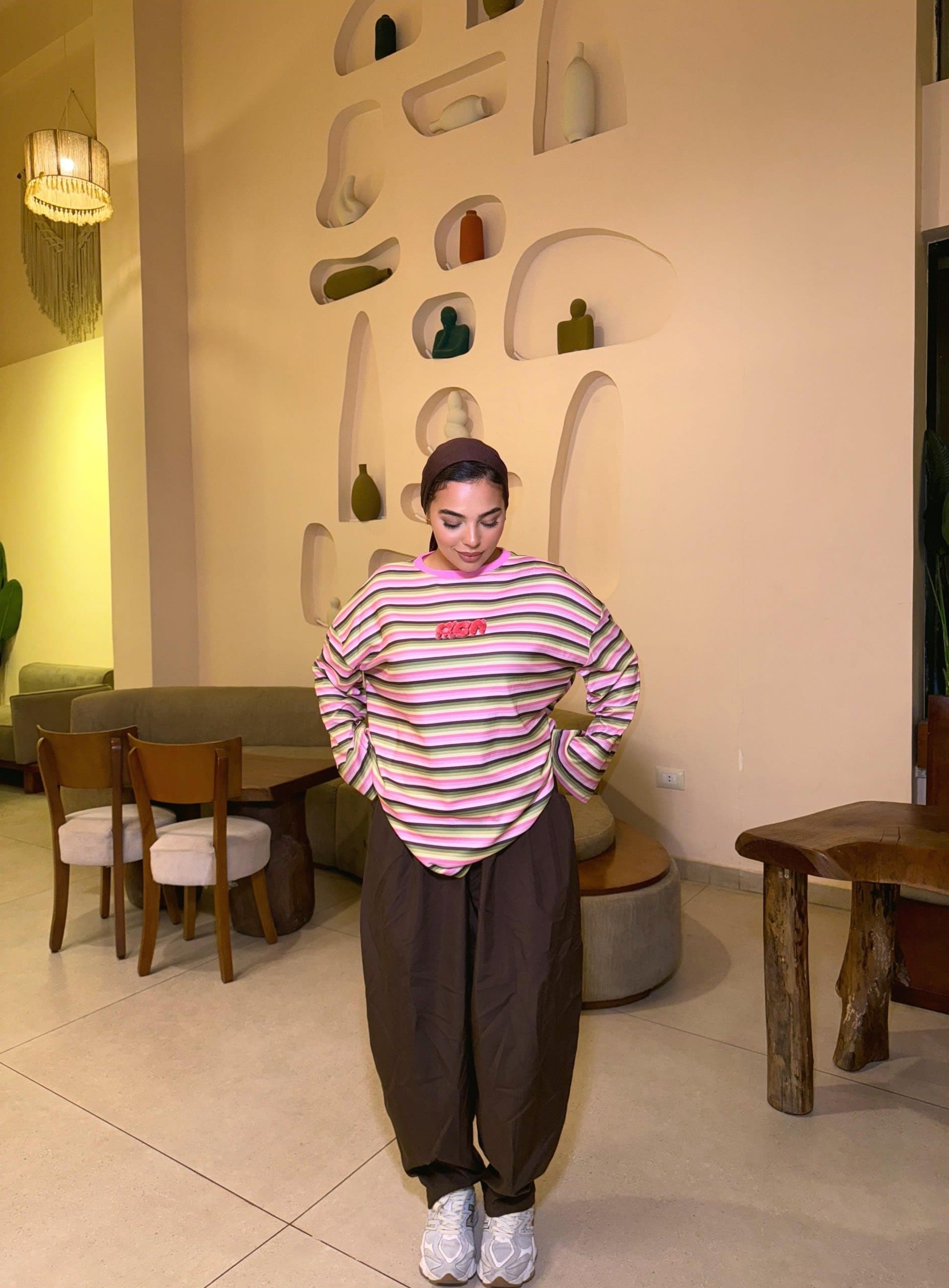 Pinkie striped Tee — alternate view